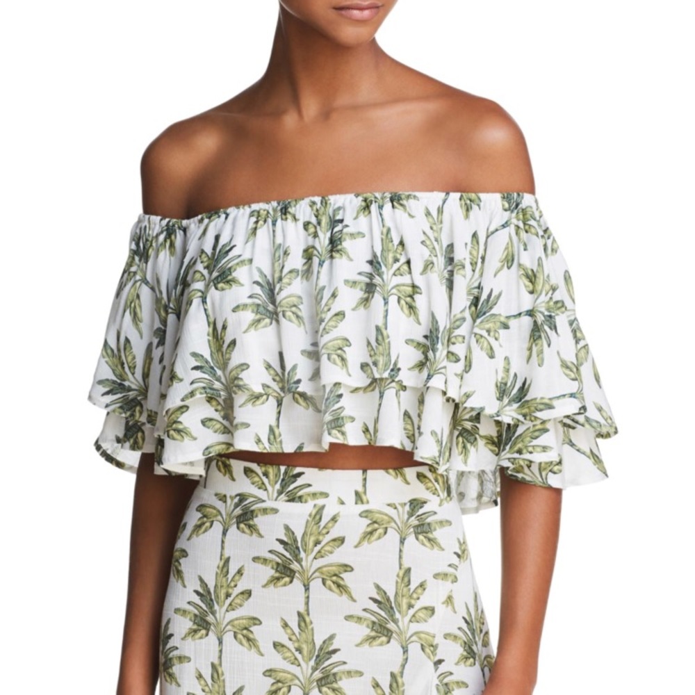 NEW! Show Me Your Mumu Palm Printed Top - Picture 1 of 3
